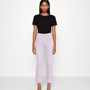 7 For All Mankind Slim Kick High Rise Ankle Bootcut Jeans in Sugar Plum sz26